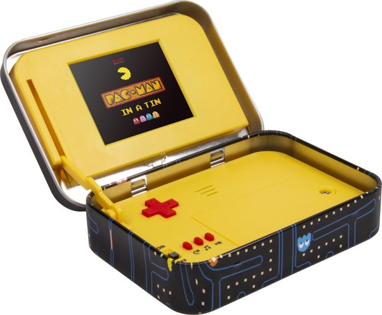 Pac-Man retro gaming handheld - in metalen box
