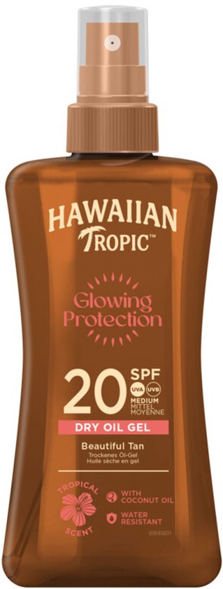 Hawaiian Tropic droge oliespray - Glowing Protection SPF20 - 200 ml