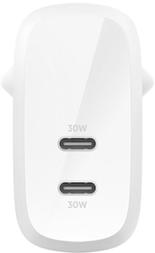 Belkin Wall Charger - 2-Port 60W - 2× USB-C