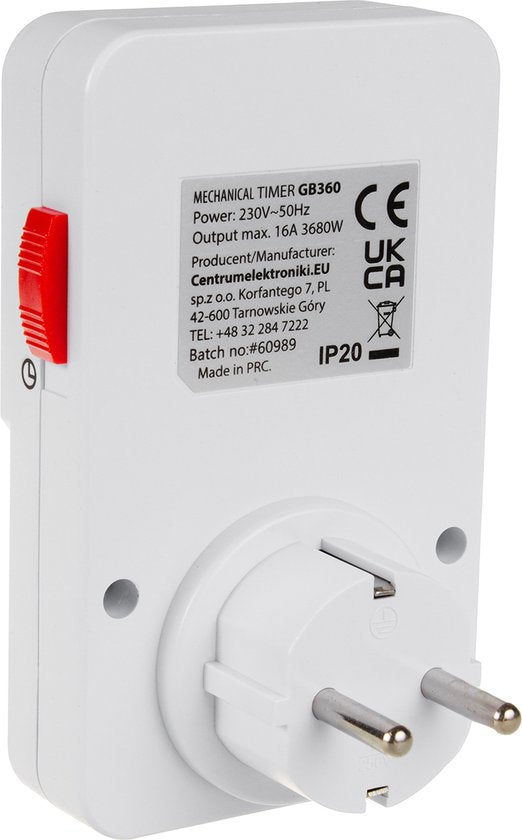 GreenBlue timer - GB360 F mechanical 48 programs - 16A IP20