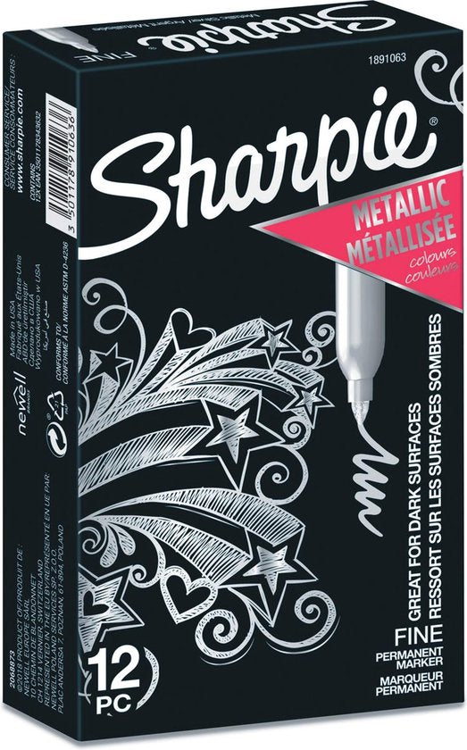 Sharpie stift - metallic - Zilver