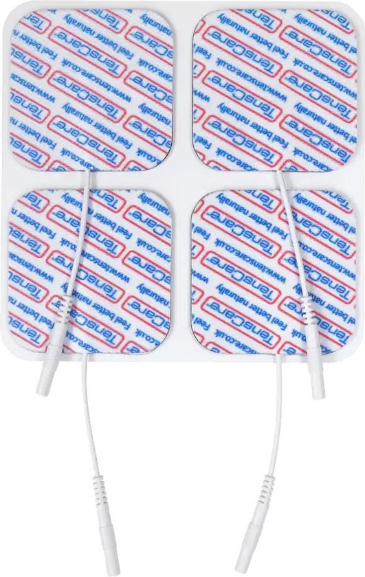 TensCare elektroden pads - zelfklevende gel pads 50×50 mm - 4 stuks