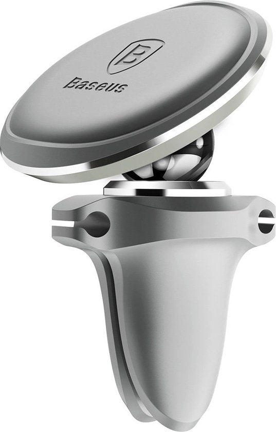 Baseus telefoonhouder - magnetisch ventilatierooster auto - Zilver