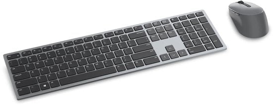 Dell KM7321W toetsenbord- en muisset - draadloos - voor pc en Mac - Titaniumgrijs