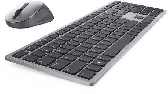 Dell KM7321W toetsenbord- en muisset - draadloos - voor pc en Mac - Titaniumgrijs