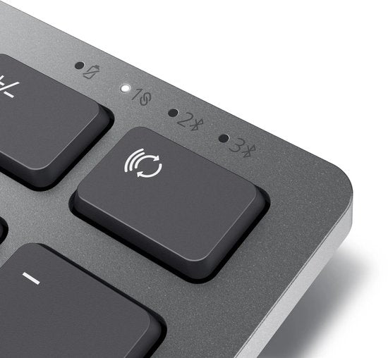 Dell KM7321W toetsenbord- en muisset - draadloos - voor pc en Mac - Titaniumgrijs