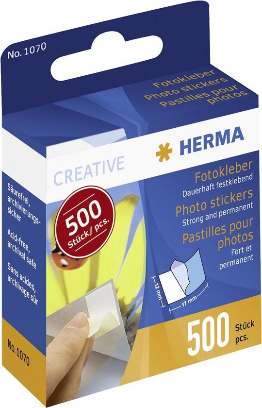 Herma photo stickers - cardboard dispenser - 500 pieces