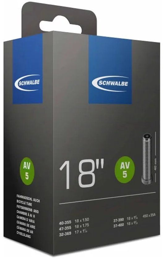 Schwalbe AV5 binnenband - 18/32/47-355/400 - 40 mm ventiel