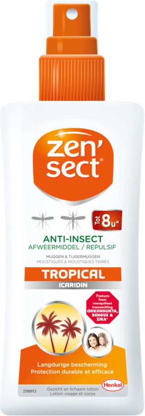 Zensect muggenlotion - Skin Protect Tropical - zonder DEET - 100 ml