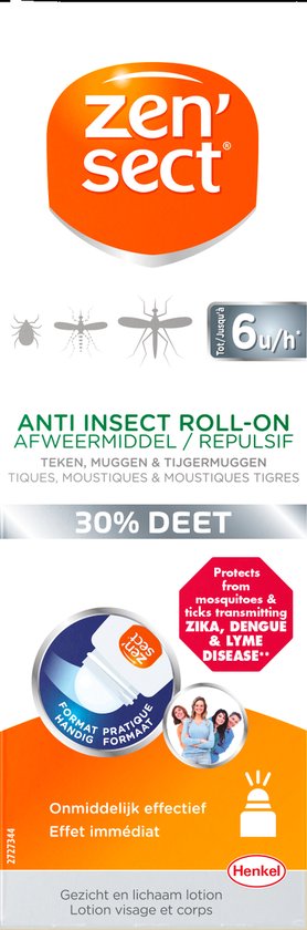 Zensect anti-insecten roller - 30% DEET - 50 ml