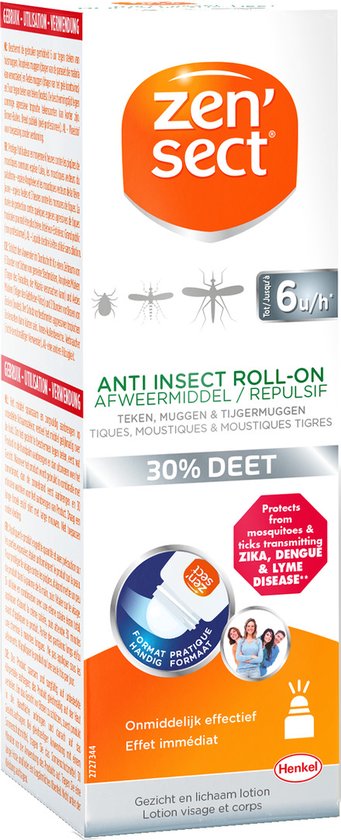 Zensect anti-insecten roller - 30% DEET - 50 ml
