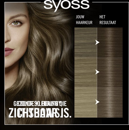 Syoss Oleo Intense haarverf - 6-54 Capuccino Blond - permanent en ammoniakvrij - 100% grijsdekking - 1 stuk