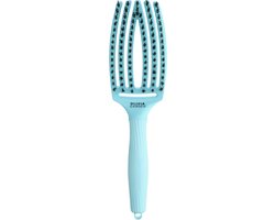 Olivia Garden Fingerbrush haarborstel - boar & nylon - Blue Sky