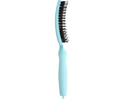 Olivia Garden Fingerbrush haarborstel - boar & nylon - Blue Sky