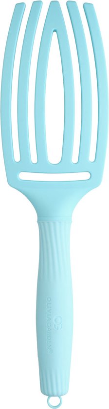 Olivia Garden Fingerbrush haarborstel - boar & nylon - Blue Sky
