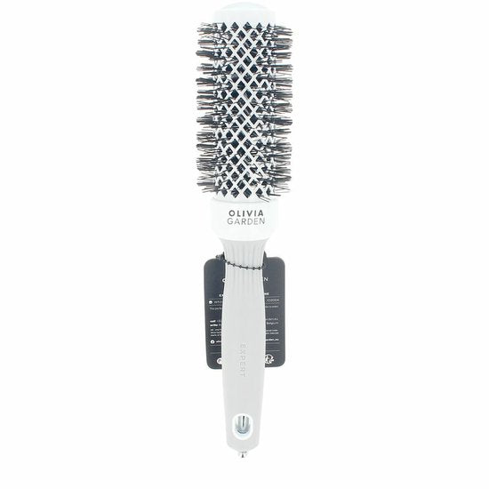 Olivia Garden Expert Blowout Shine föhnborstel - diameter 35 mm - Wit-grijs