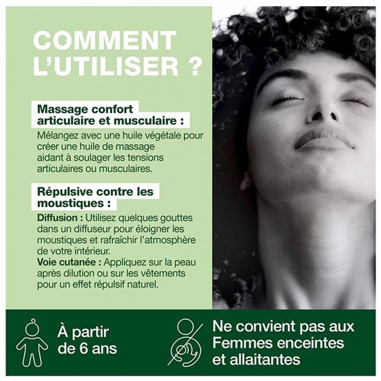 Pranarom etherische olie - citroeneucalyptus - bio - 10 ml