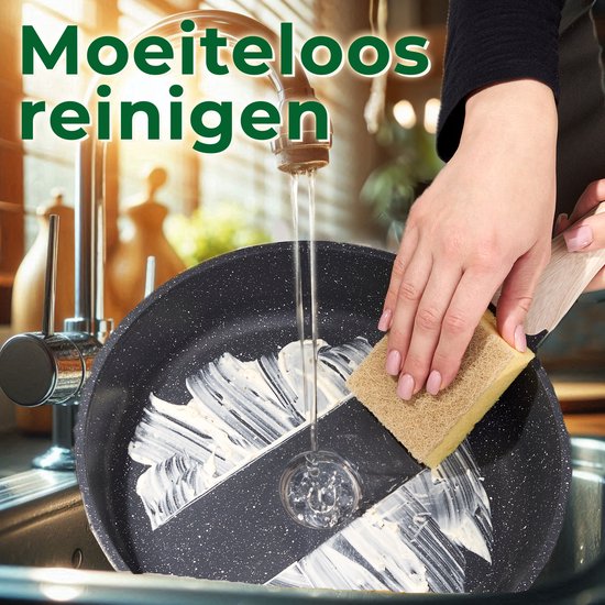 Just Perfecto pannenset - 14-delig inductie PFAS vrij koudgrepen - Zwart