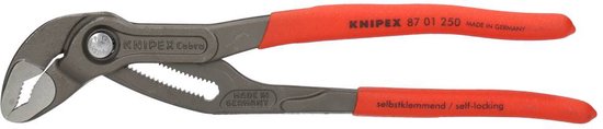 Knipex 87 01 250 waterpomptang Cobra - gepolijst - 250 mm