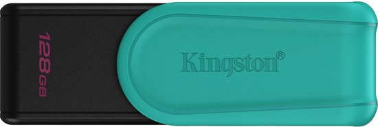 Kingston DataTraveler Exodia S USB-stick - USB 3.2 Gen 1 - 128GB - Black/Turquoise