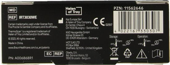 Braun IRT 3030 ear thermometer