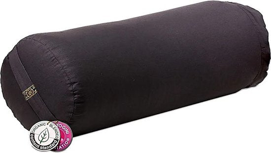 Yogi & Yogini yoga bolster - biologisch biokatoen - Antraciet
