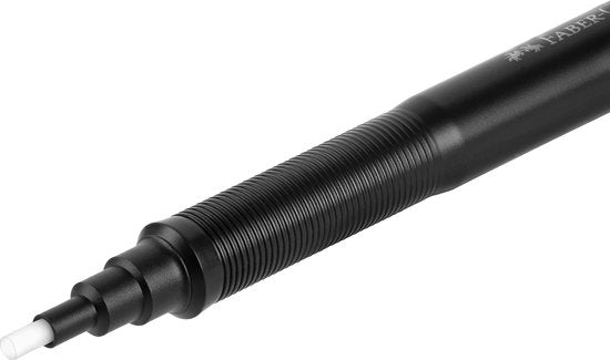 Faber-Castell Precision gumpen - inclusief navulgummen - Zwart