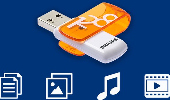 Philips USB stick - 2.0 128 GB Vivid - Orange