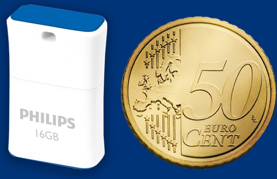 Philips Pico USB stick - 2.0 - 16 GB - Blue