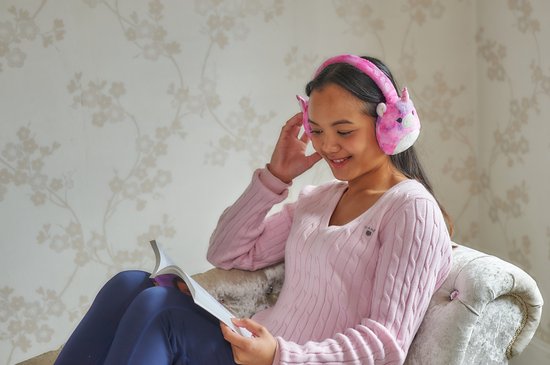 Squishmallows Wireless Kids Headphones - Lola Plush Microphone