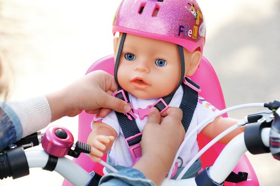 BABY born fietshelm - met glitters - Roze