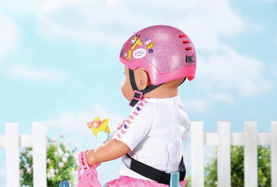 BABY born fietshelm - met glitters - Roze
