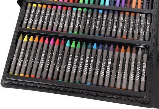 Maaleo painting set in case - junior - 168 pieces - Black