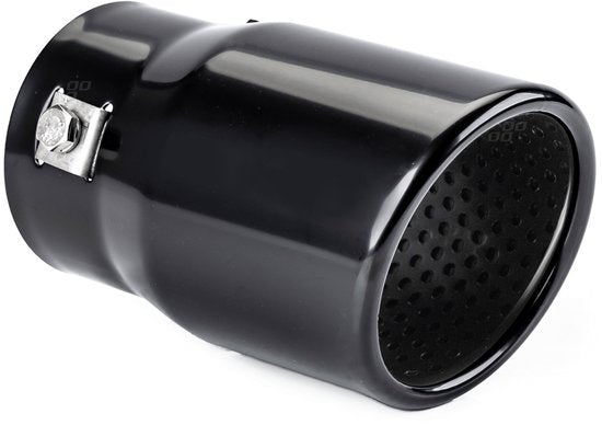 Exhaust tip - MT 017B - Stainless steel - Black