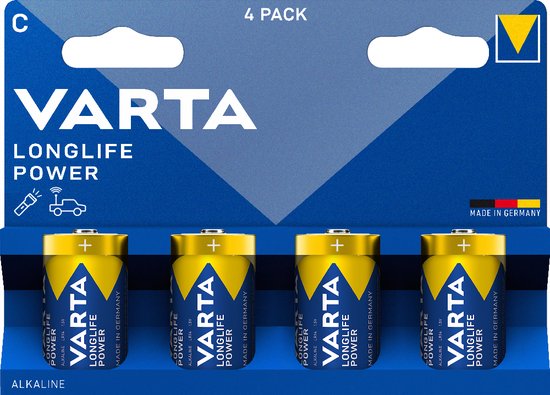 Varta Longlife Power batteries - C LR14 - 4 pieces