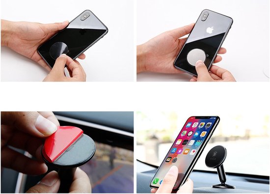 Baseus Zwarte Stand Magnetic Car Mount Holder