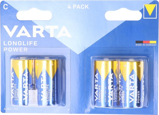 Varta Longlife Power batteries - C LR14 - 4 pieces