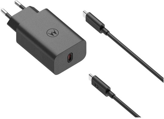 Motorola TurboPower thuislader - 68W met USB-C kabel - Zwart