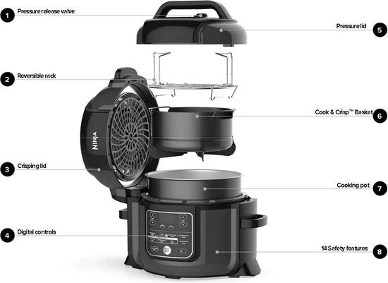 Ninja Foodi multicooker - Auto IQ OP300EU - 1460 watt