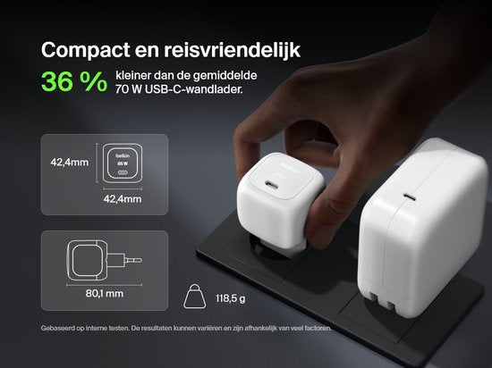 Belkin USB-C Wall Charger - 65W Universal - laptop/tablet/smartphone