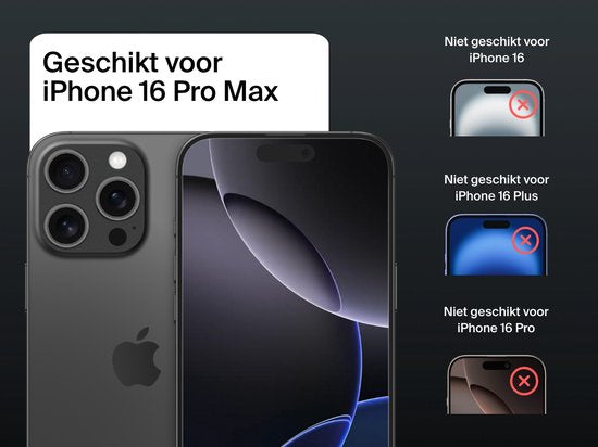 Belkin InvisiGlass screenprotector - iPhone 16 Pro Max - antimicrobieel privacy
