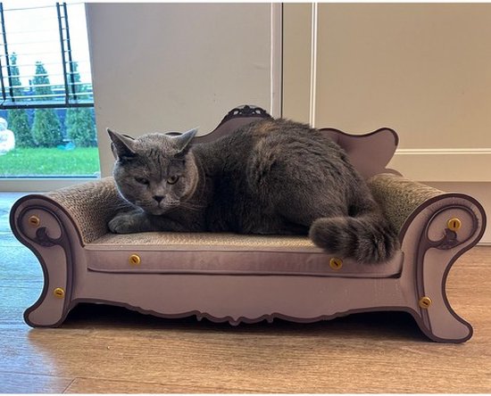 Purlov cat scratching sofa - MDF and cardboard