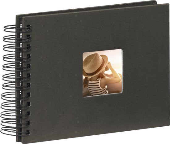 Fine Art Spiral Album - 17×22 cm 50 Black Pages - Black