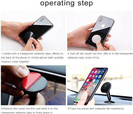 Baseus Zwarte Stand Magnetic Car Mount Holder