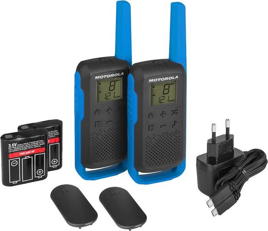 Motorola Talkabout T62 portofoon - twin pack - Blauw