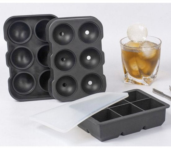 Ruhhy siliconen ijsvormen - XXL klontjes en ijsbollen