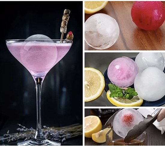 Ruhhy silicone ice molds - XXL cubes and ice spheres