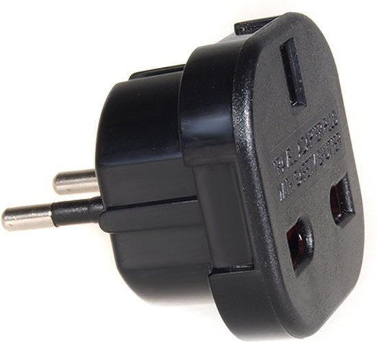 Maclean adapter - British UK to European EU plug