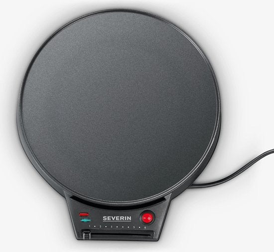 Severin CM 2198 crêpe-/pannenkoekenmaker - 30 cm - anti-aanbaklaag - traploze temperatuurinstelling - 1000W