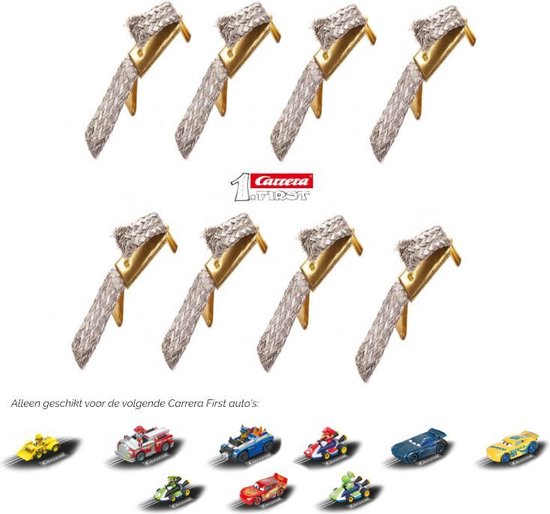 Carrera First racetrack parts - contact brushes - 8 pieces